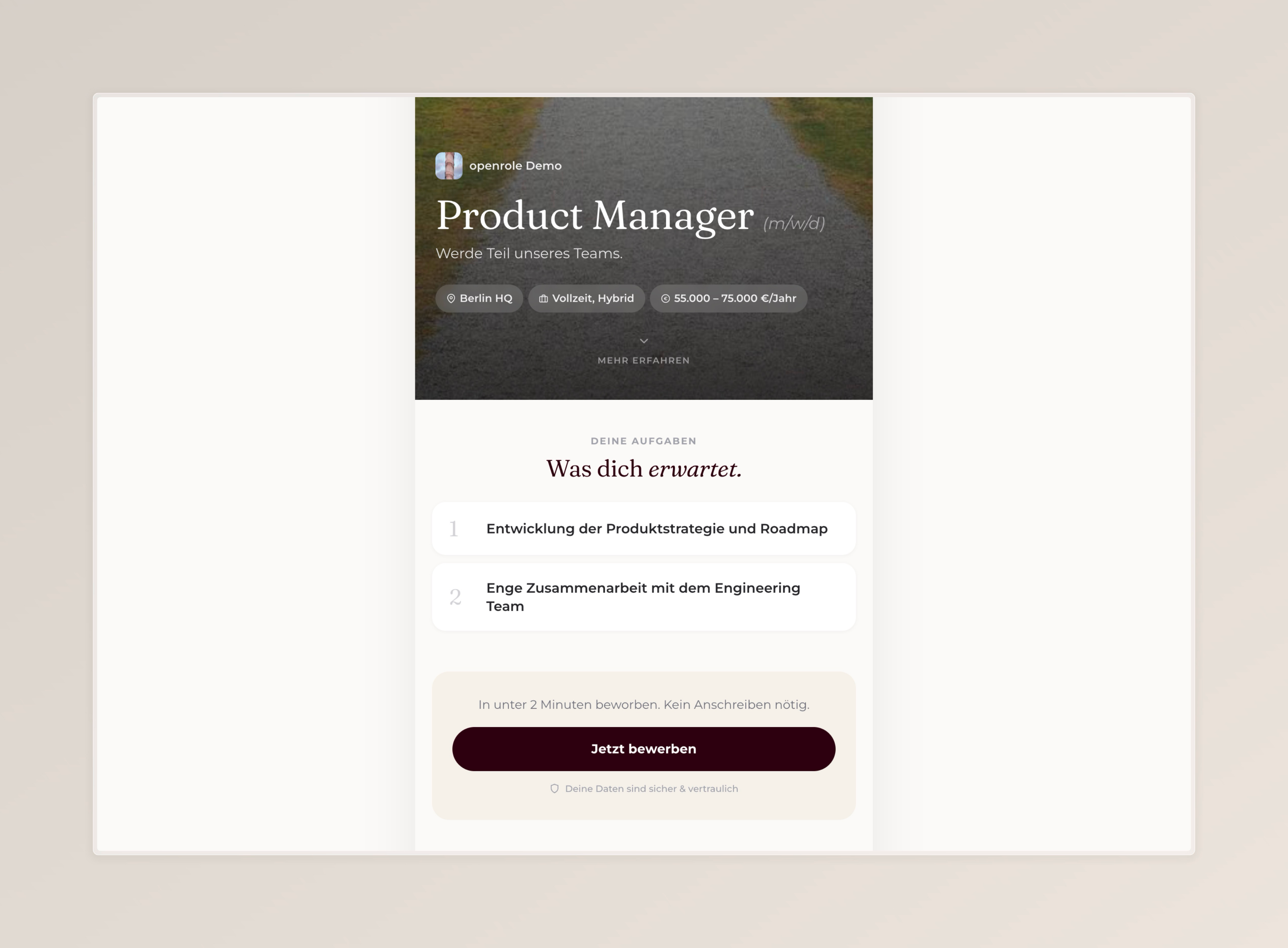 openrole Job Funnel Builder