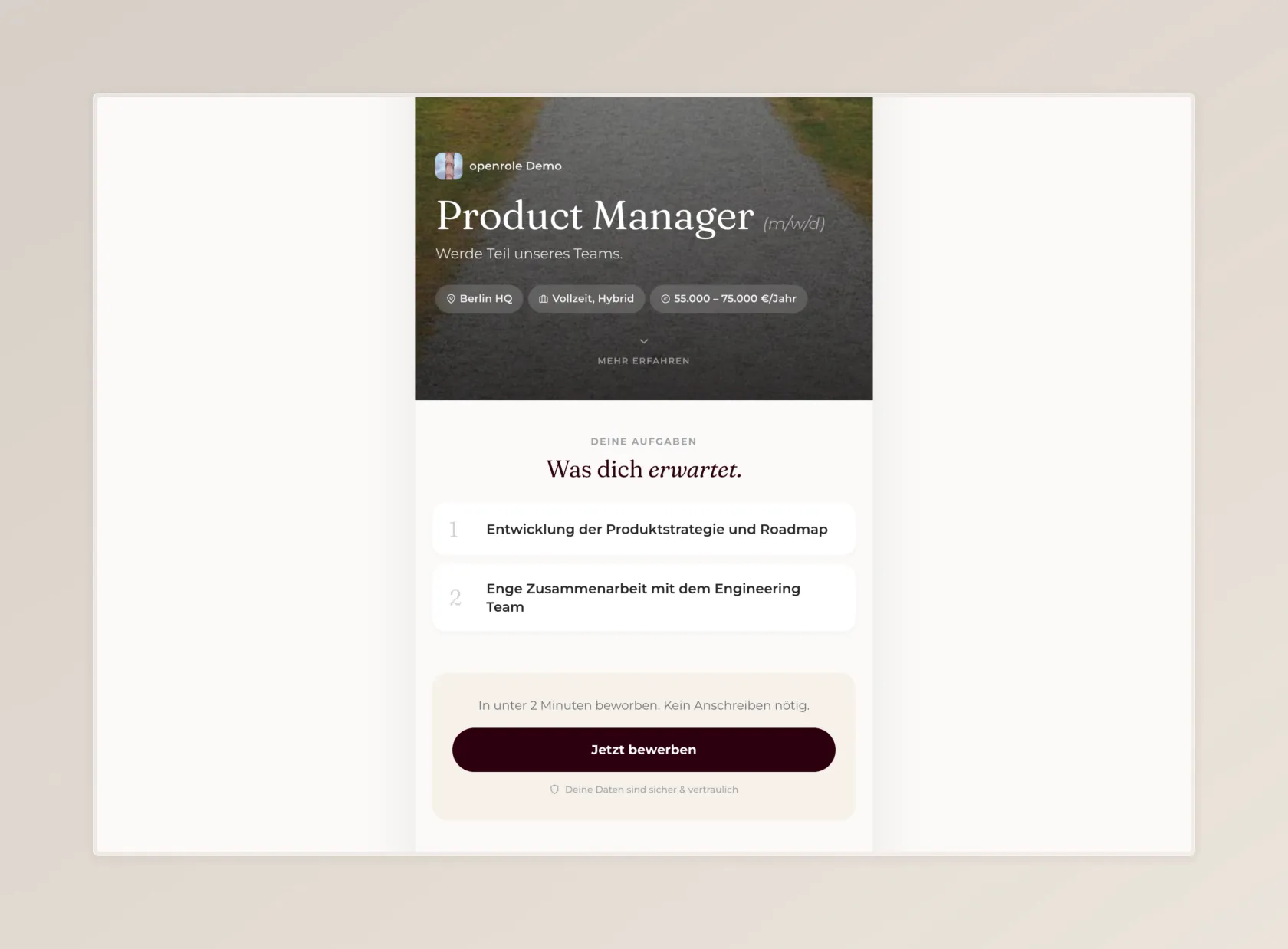 openrole Job Funnel Builder
